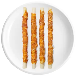 Говяжья шкура и куриные палочки